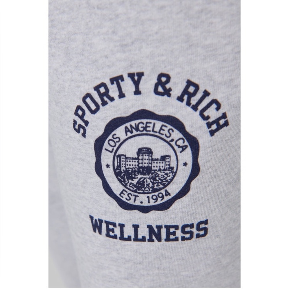 SPORTY & RICH
Grey Emblem Straight Leg Sweatpants - Picture 4 of 13
